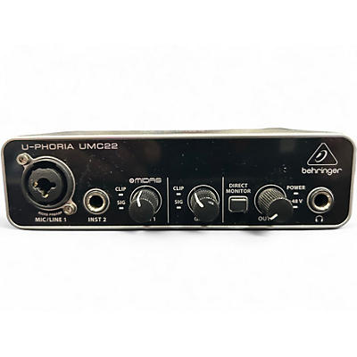 Used Behringer U-Phoria UMC22 Audio Interface