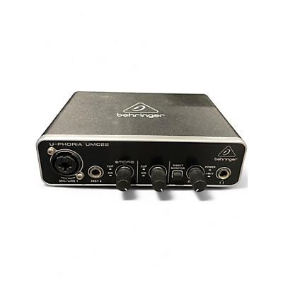 Used Behringer U-Phoria UMC22 Audio Interface