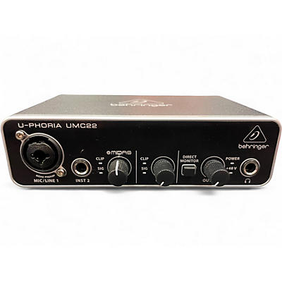 Used Behringer U-Phoria UMC22 Audio Interface