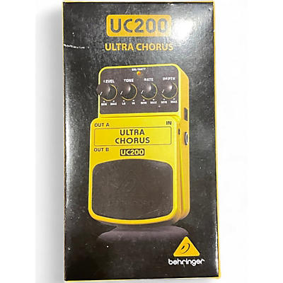 Used Behringer UC200 Stereo Chorus Effect Pedal