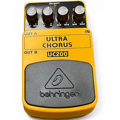 Used Behringer UC200 Stereo Chorus Effect Pedal