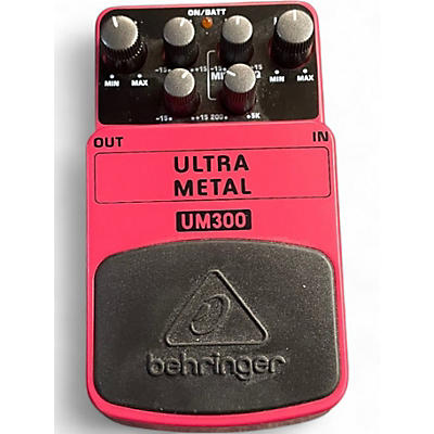 Used Behringer UM300 Ultra Metal Distortion Effect Pedal