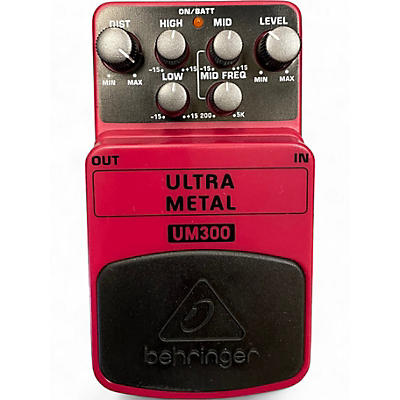 Used Behringer UM300 Ultra Metal Distortion Effect Pedal