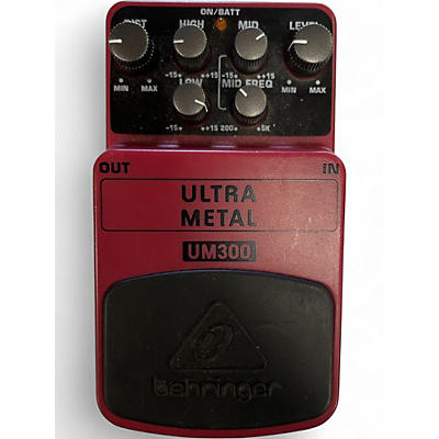 Used Behringer UM300 Ultra Metal Distortion Effect Pedal