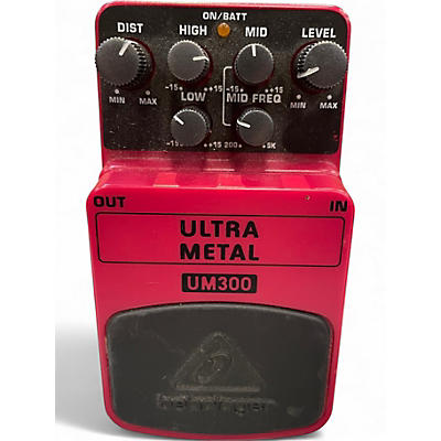 Used Behringer UM300 Ultra Metal Distortion Effect Pedal