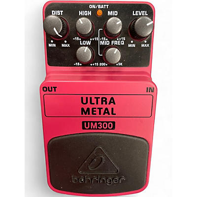 Used Behringer UM300 Ultra Metal Distortion Effect Pedal