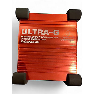 Used Behringer Ultra-G GI100 Battery / Phantom Powered DI Box Audio Interface