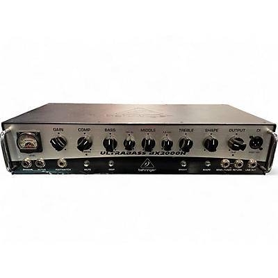 Used Behringer Ultrabass BX2000H Bass Amp Head