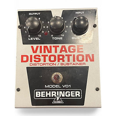 Used Behringer VD1 Vintage Distortion Effect Pedal