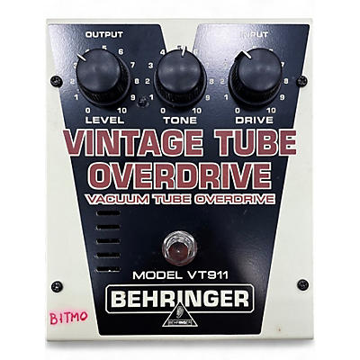 Used Behringer VT991 Vintage Tube Overdrive Effect Pedal
