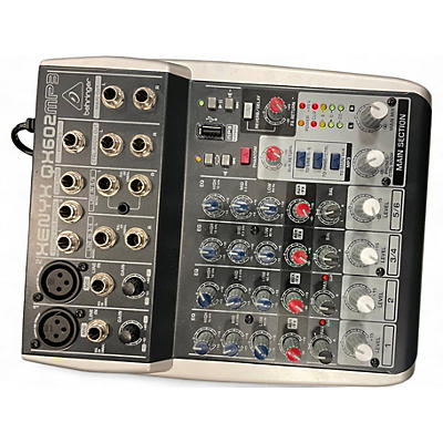 Used Behringer XENYX QX602MP3 Powered Mixer