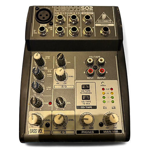 Used Behringer Xenyx 502 Unpowered Mixer