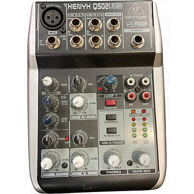 Used Behringer Xenyx Q502USB Unpowered Mixer