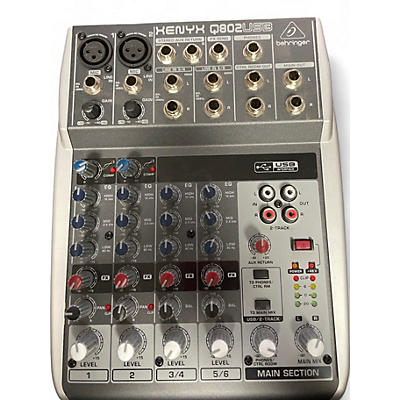 Used Behringer Xenyx Q802USB Unpowered Mixer