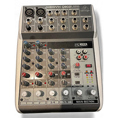 Used Behringer Xenyx Q802USB Unpowered Mixer