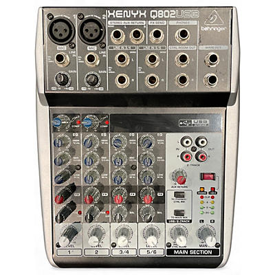 Used Behringer Xenyx Q802USB Unpowered Mixer