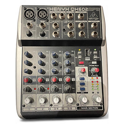 Used Behringer Xenyx Qx602MP3 Unpowered Mixer
