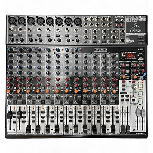 Used Behringer Xenyx X2222USB Unpowered Mixer