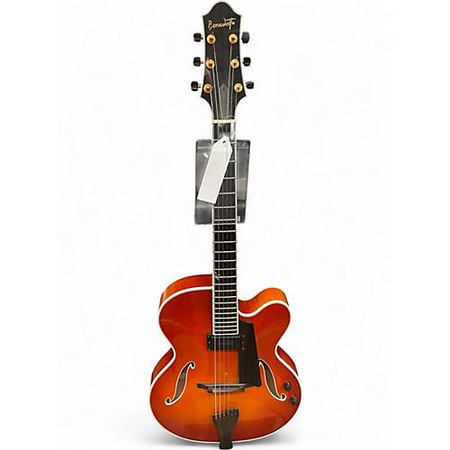 Used Benedetto Guitars bravo deluxe  Amber Hollow Body Electric Guitar Amber