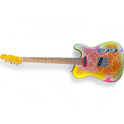 Used Berly Paisley JPE T-Style Gold Paisley Solid Body Electric Guitar