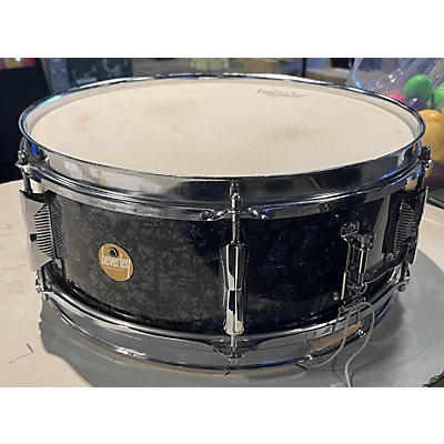 Used Beverly 14X5.5 Deluxe Snare Drum Black Pearl