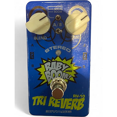 Used Biyang TRI VERB Effect Pedal