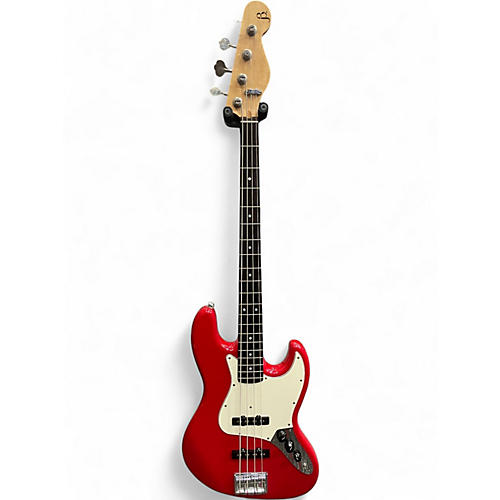 Used Black Smoker STD J4 Dakota Red Electric Bass Guitar Dakota Red