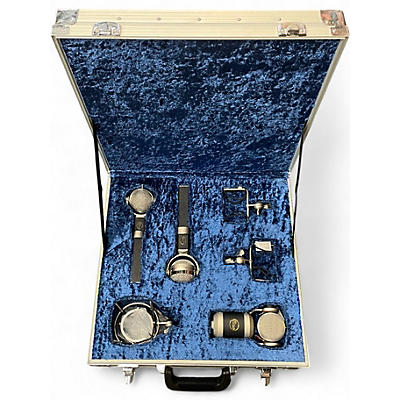 Used Blue DRUM MIC KIT Percussion Microphone Pack