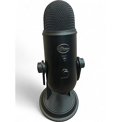 Used Blue YETI BLACKOUT  USB Microphone