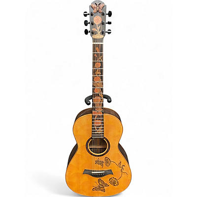 Used Blueberry Butterfly Natural Acoustic Guitar