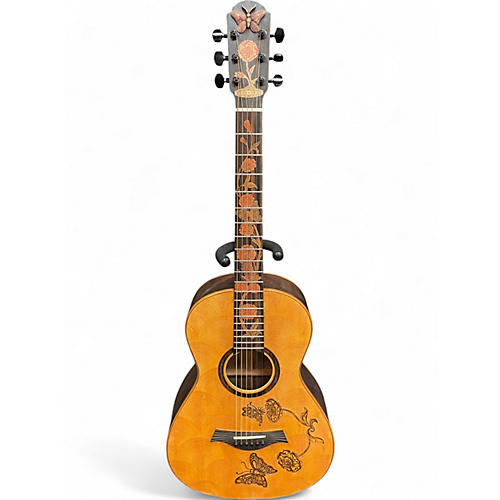 Used Blueberry Butterfly Natural Acoustic Guitar Natural