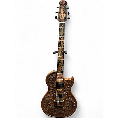 Used Blueberry Single Cut #47 Carved Wood Solid Body Electric Guitar