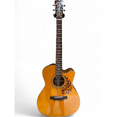 Used Blueridge BR143CE Historic Series 000 Cutaway Natural Acoustic Electric Guitar