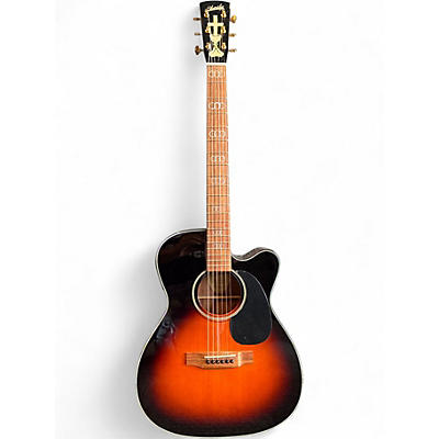 Used Blueridge BR343CE Contemporary Series 000 2 Color Sunburst Acoustic Electric Guitar