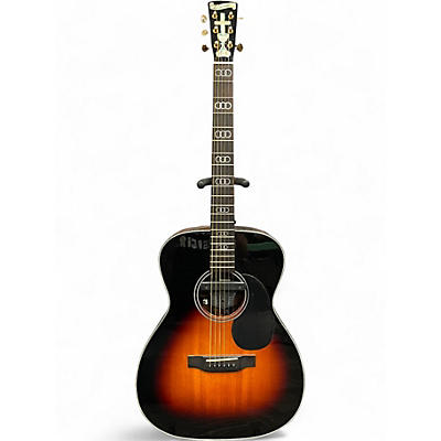 Used Blueridge BR343CE Contemporary Series 000 2 Tone Sunburst Acoustic Electric Guitar