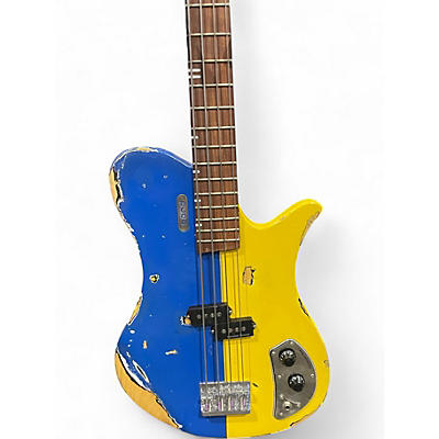 Used Bond Music Research RACCOON DELUXE UKRAINE BLUE YELLOW Electric Bass Guitar