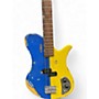 Used Bond Music Research RACCOON DELUXE UKRAINE BLUE YELLOW Electric Bass Guitar BLUE YELLOW