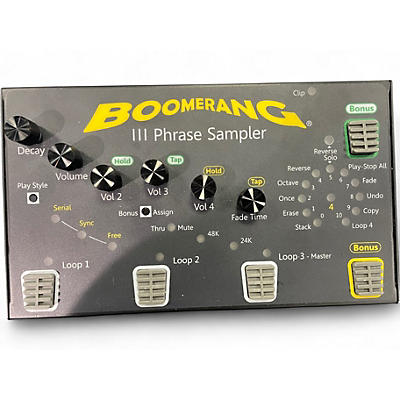 Used Boomerang III Phrase Sampler Pedal