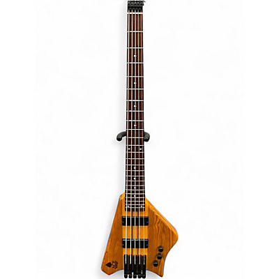 Used Bootleg Guitars Ace 5 String Natural Electric Bass Guitar