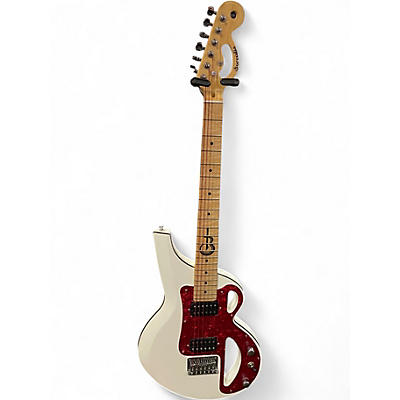 Used Borealis B White Solid Body Electric Guitar