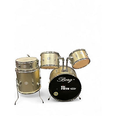 Used Borg 5 Piece MD764 Drum Set Champagne Sparkle Drum Kit