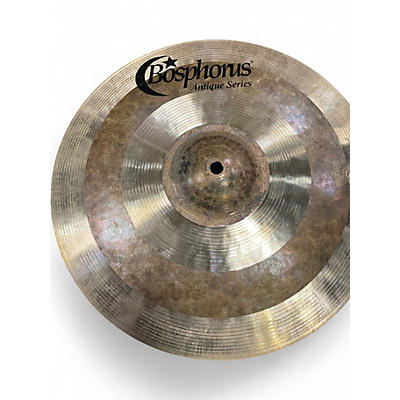 Used Bosphorus Cymbals 14in ANTIQUE SERIES HIHATS  "CRISP" Cymbal