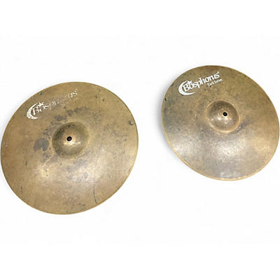Used Bosphorus Cymbals 14in Turk Series Hi Hat Bright Cymbal