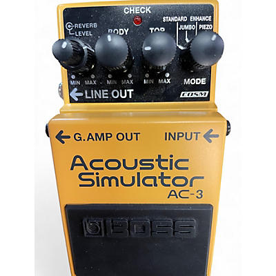 Used Boss AC-3 Acoustic Simulator Pedal