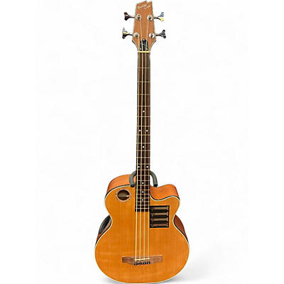 Used Boulder Creek ebr3-n4 Natural Acoustic Bass Guitar