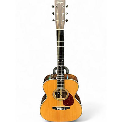 Used Bourgeois om vintage ts Natural Acoustic Electric Guitar
