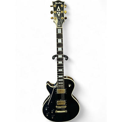 Used Bradley Fujigen Gakki LP CUSTOM Black Solid Body Electric Guitar