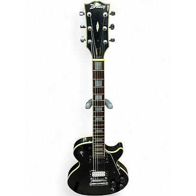Used Bradley LP Custom Black Solid Body Electric Guitar