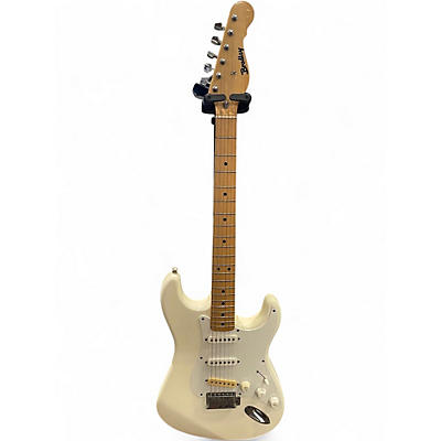 Used Bradley Strat Style Electric Guitar Classic White Solid Body Electric Guitar