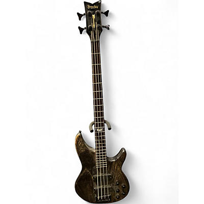 Used Brawley ARTEMIS Worn Natural Electric Bass Guitar